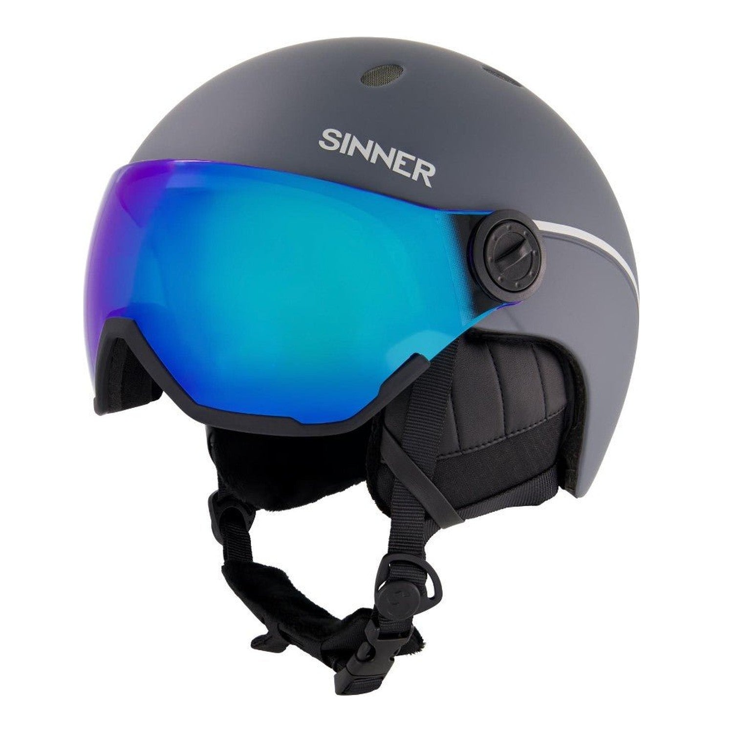 Sinner - Titan Visor - Matte Grey Blue - GearFreak