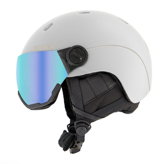 Sinner - Titan Visor Matte White Blue - S - GearFreak