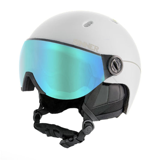 Sinner - Titan Visor Matte White Blue - S - GearFreak