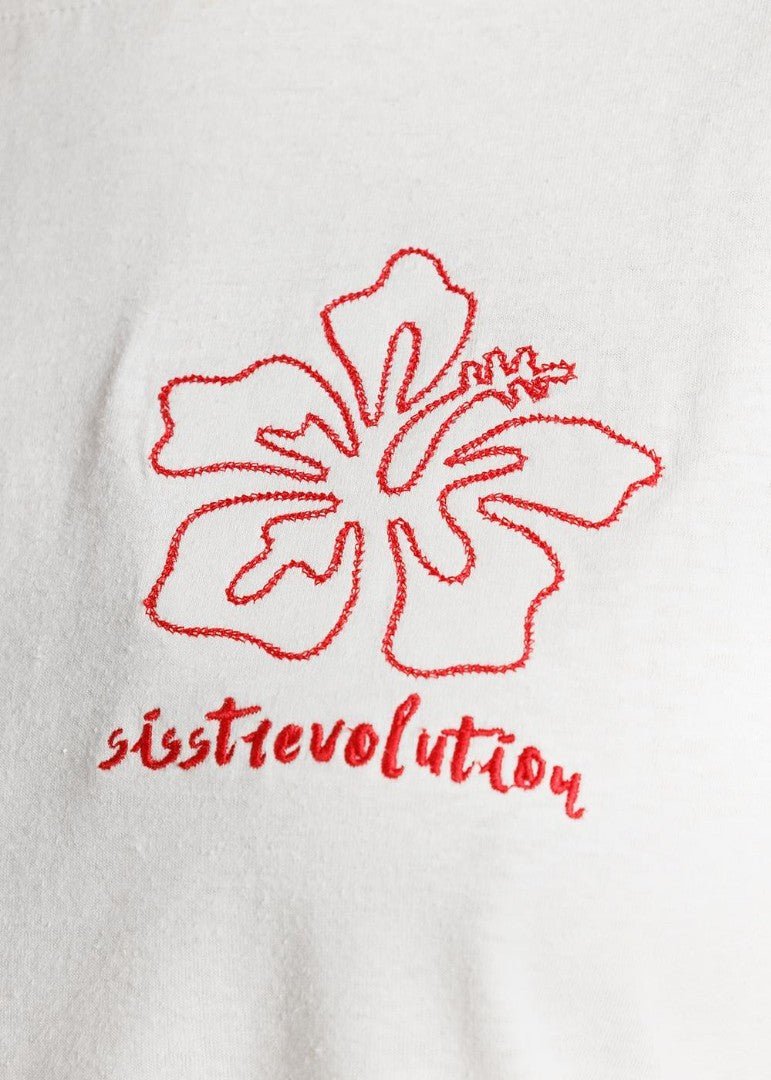 Sisstr - Sisstr Hibiscus Tee | Vintage White - GearFreak