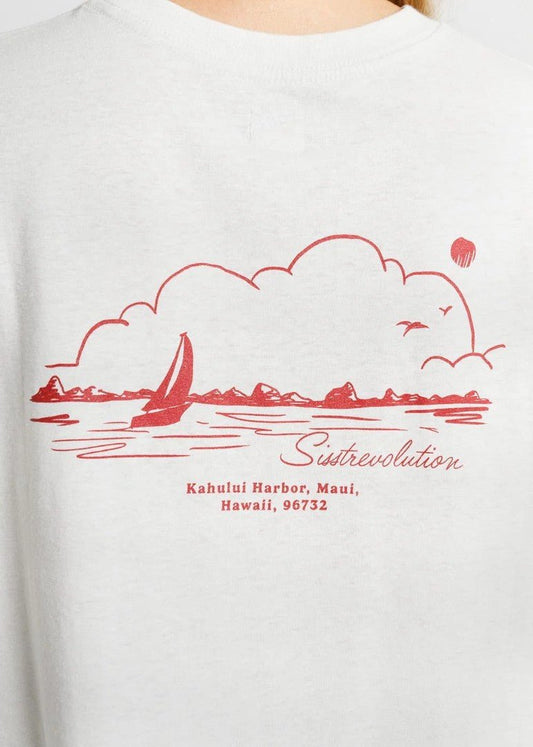 Sisstr - Sisstr Hibiscus Tee | Vintage White - GearFreak
