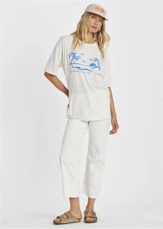 Sisstr - Sisstr Kickin It Slouch Tee | Vintage White - GearFreak