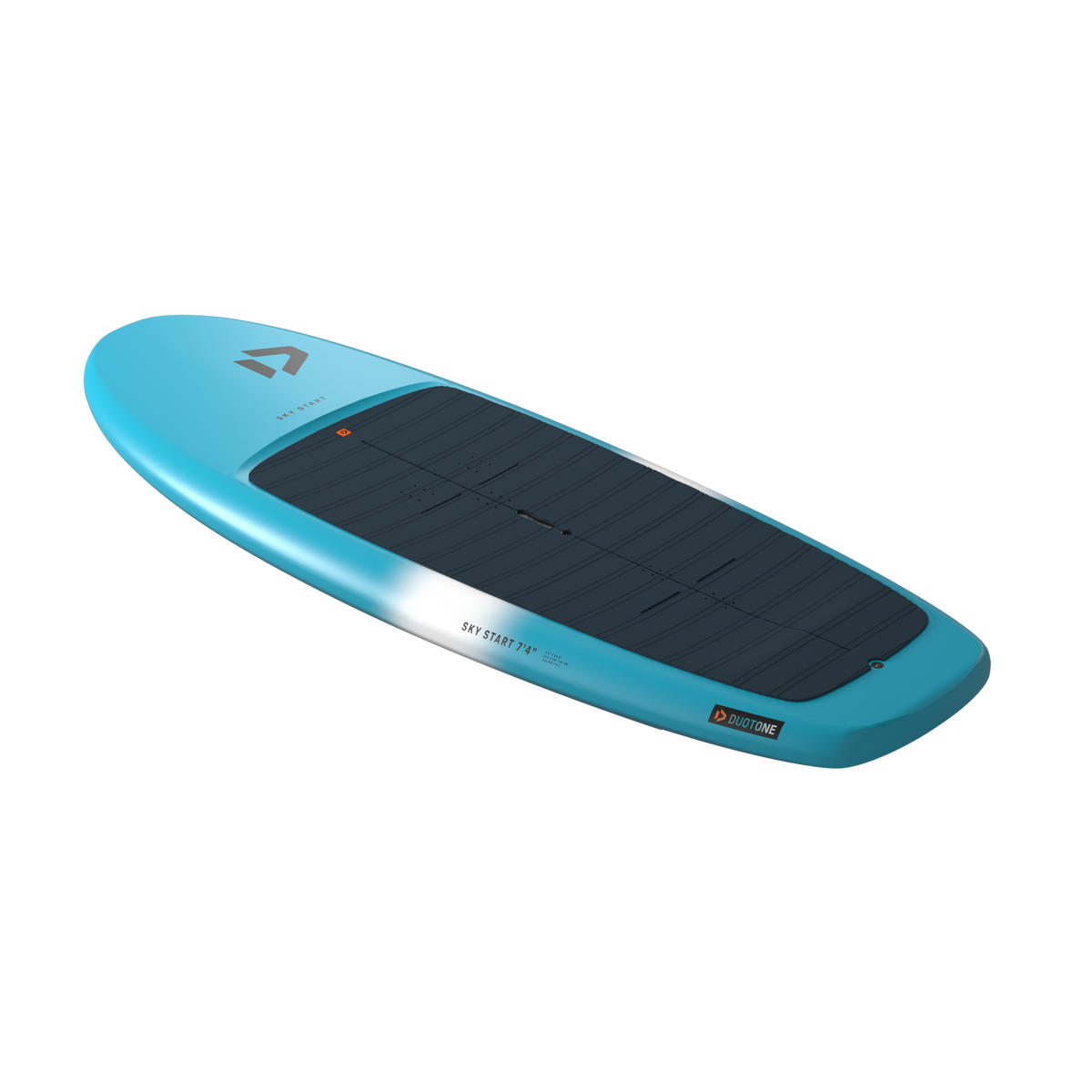Duotone Sky Start DST 2026, board schuin van boven met de langere outline