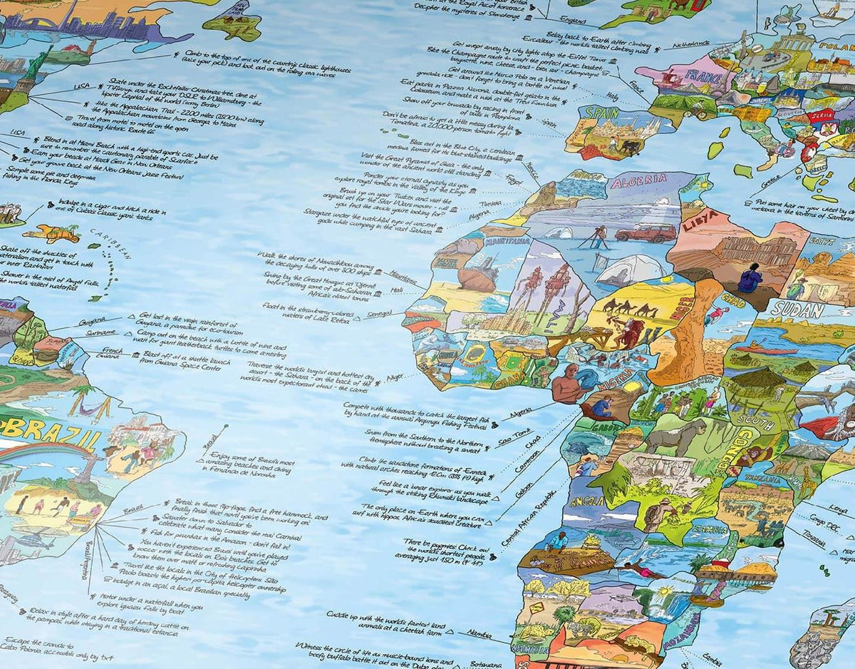 Busket Map Surftrip Map Bucket List Map kopen? | GearFreak