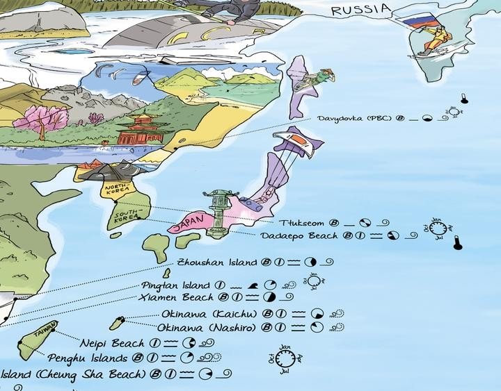 Surftrip Map - Kitesurf Map - GearFreak
