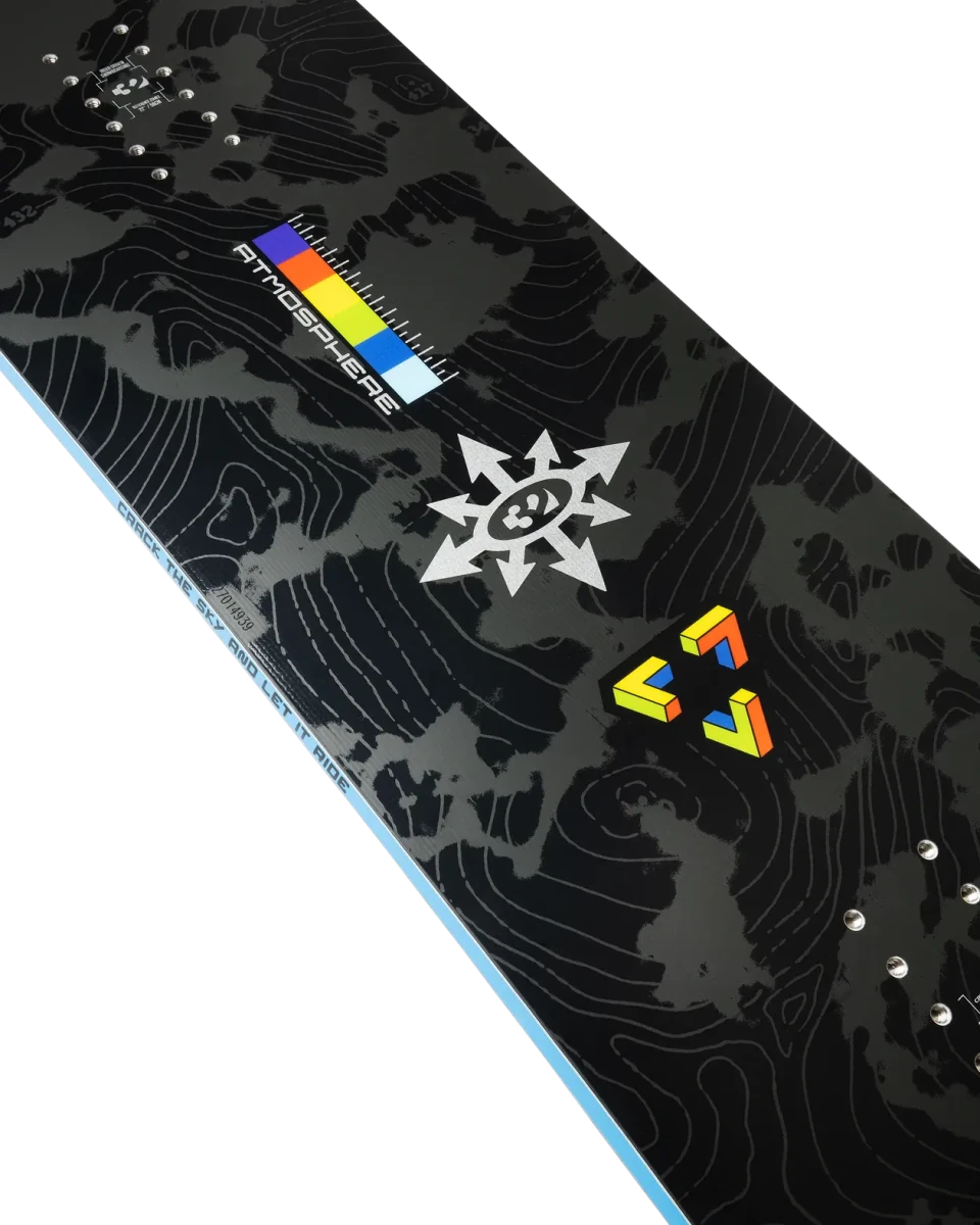 ThirtyTwo Atmosphere grijs-zwart, detail topsheet met logo