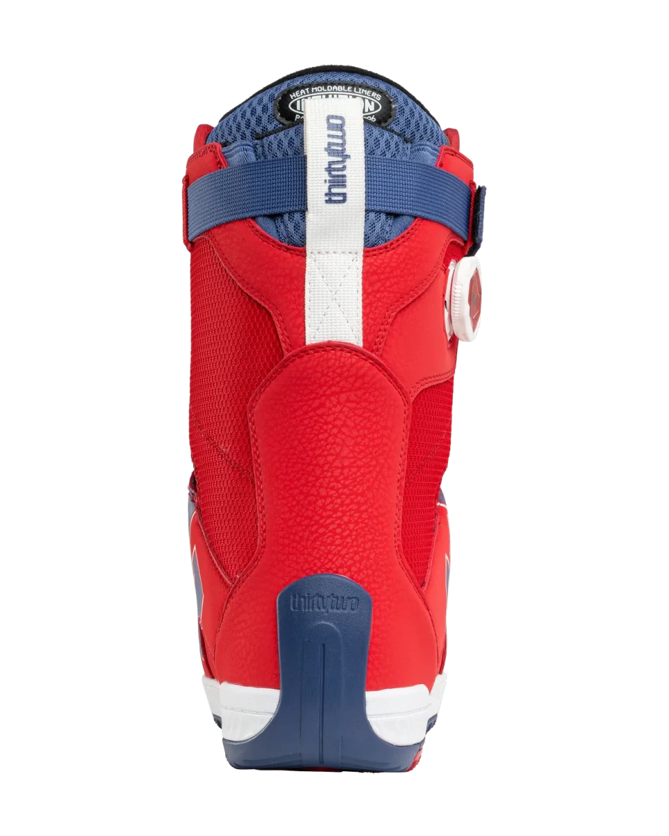 ThirtyTwo Lashed XLT DB rood-blauw, hielzijde