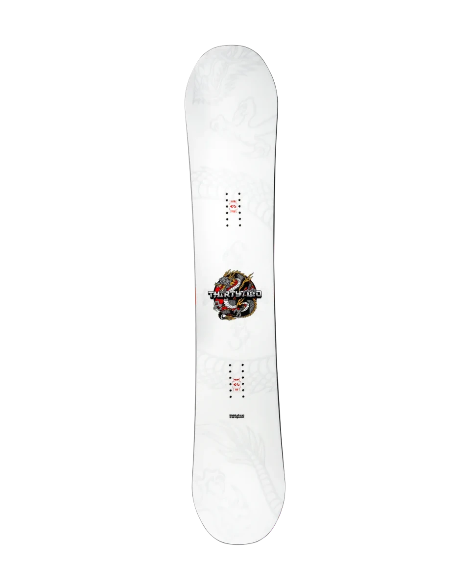 ThirtyTwo T32M Carbon wit-zwart, topsheet volledig