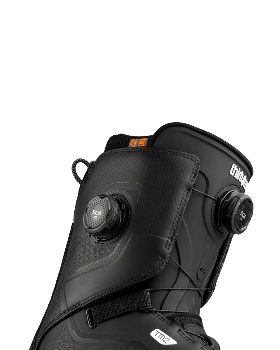 ThirtyTwo TM-2 DB zwart, detail van de BOA-sluitingen