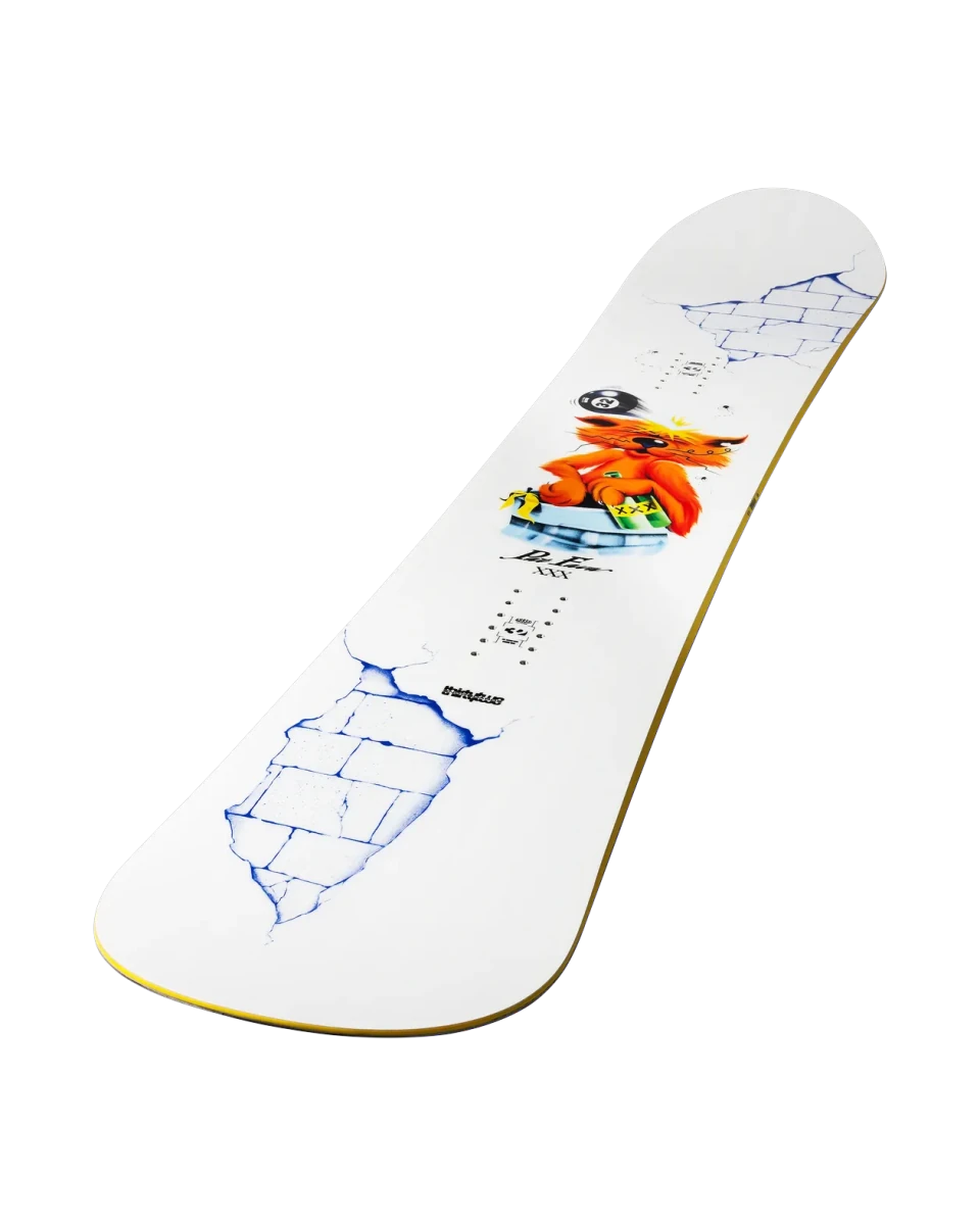 ThirtyTwo XXX Fava Pro wit-groen, topsheet schuin van boven