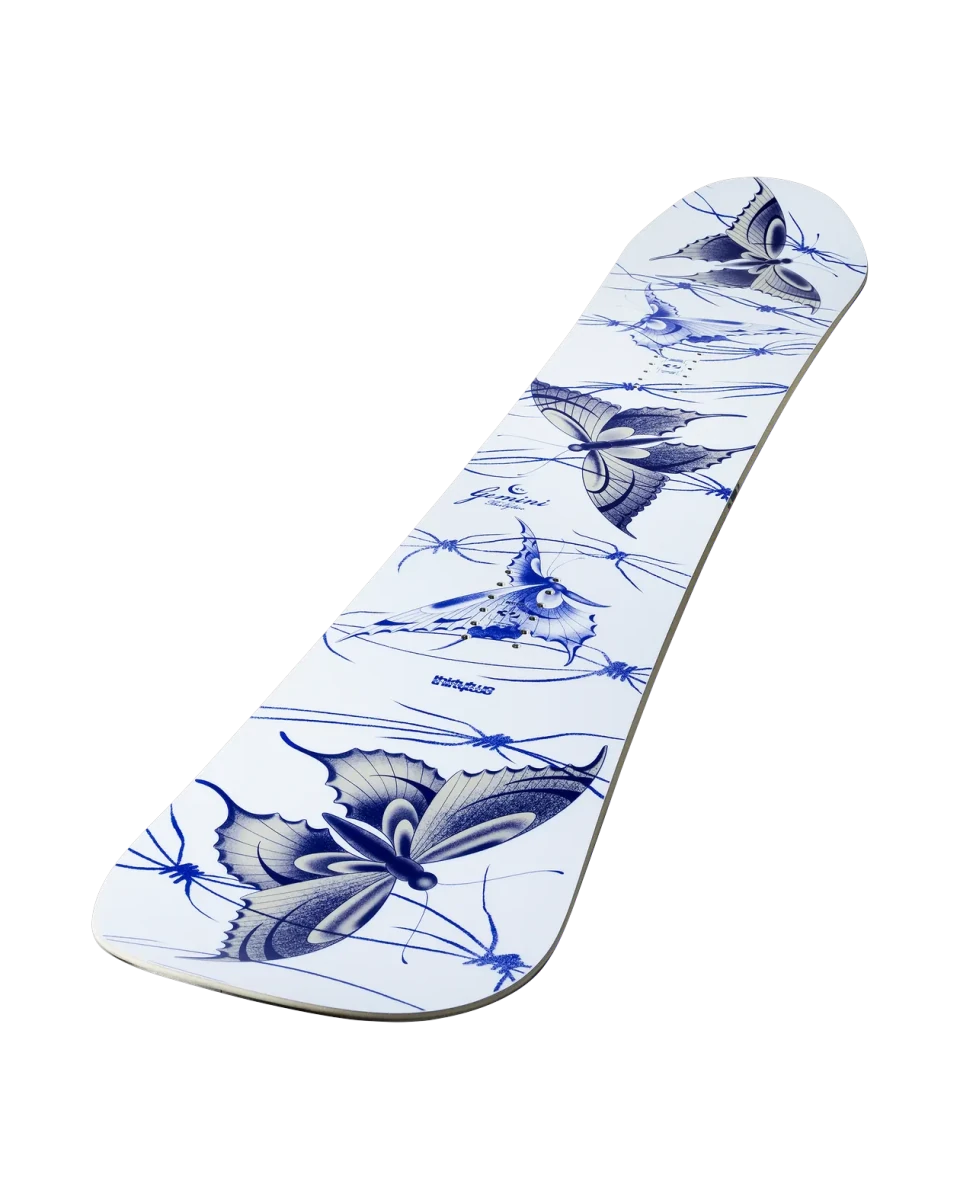 ThirtyTwo Gemini wit-blauw, topsheet schuin van boven