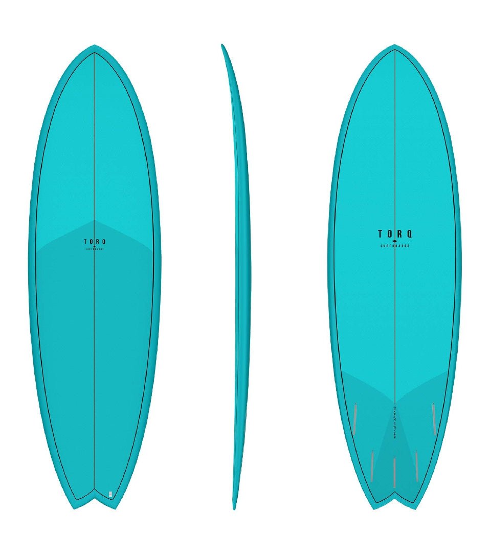 Torq - Surfboards 6'3" Fish - Classic Deep Turquoise Pattern - GearFreak