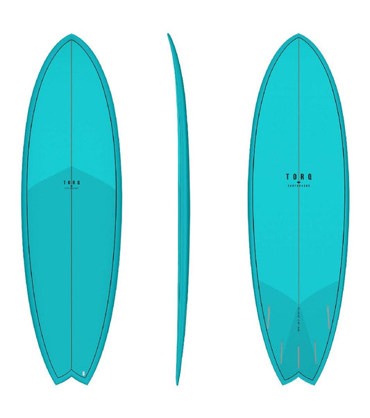 Torq - Surfboards 6'3" Fish - Classic Deep Turquoise Pattern - GearFreak