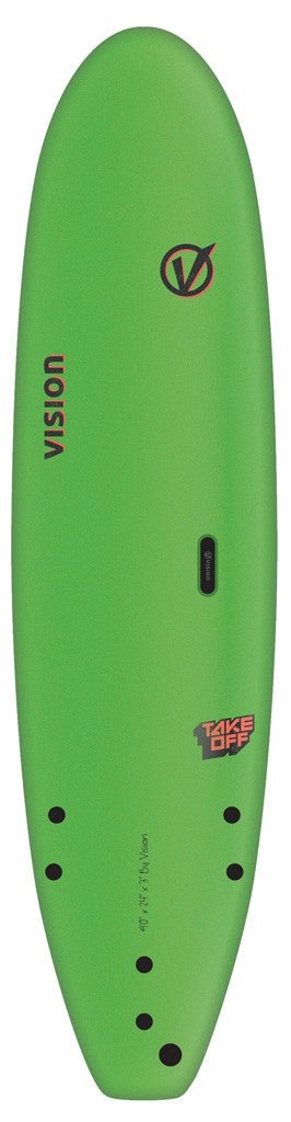 Vision - Take Off Surfboards 6'6" - Lime - GearFreak