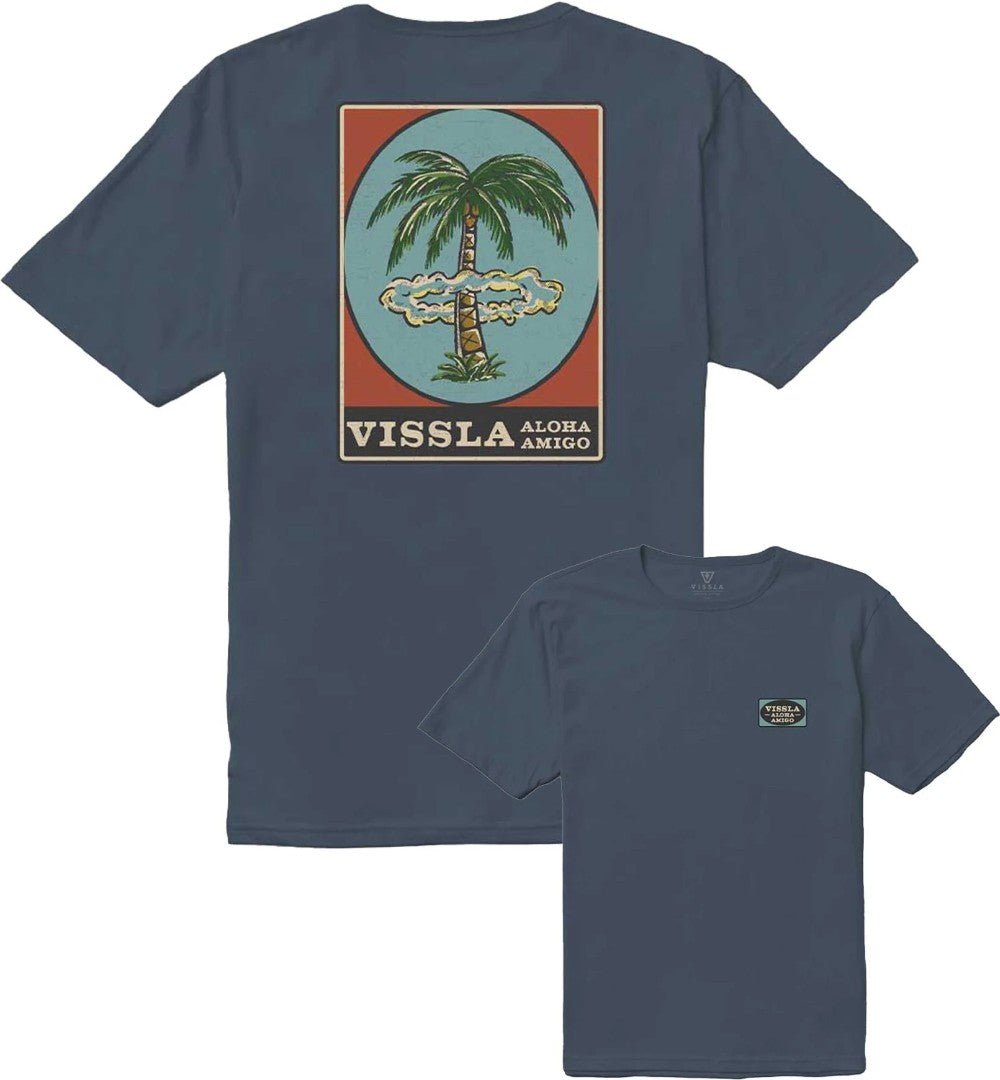Vissla - Out There Organic Tee | Dark Denim - L - GearFreak