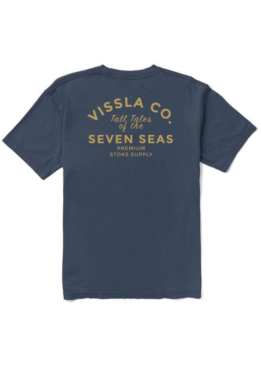 Vissla - Premium Stoke Premium PKT Tee | Navy - M - GearFreak