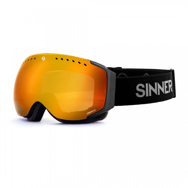 Sinner Emerald Matte Black Orange -Goggles - Matte Black Orange - Sinner