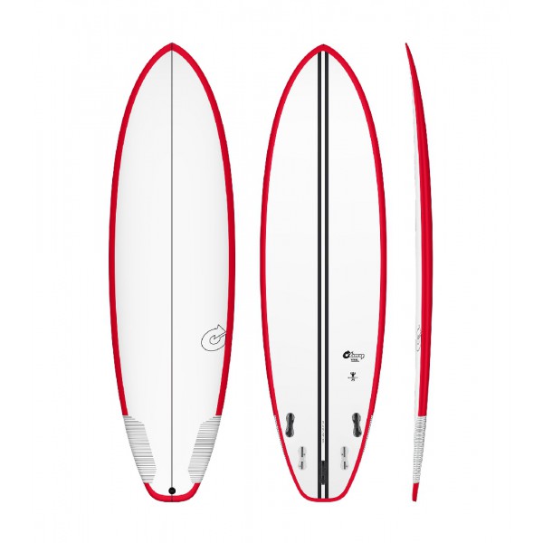 Torq Surfboards Big Boy 23 TEC Red Rails