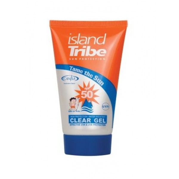 Island Tribe Sun Protection Clear Gel SPF50 100ml -Golfsurf Accessoires - Sun Protection Clear Gel SPF50 100ml - Island Tribe